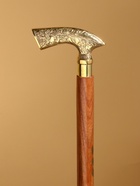 Трость деревянная, 94 см, дерево шишам, латунь - Фото 3