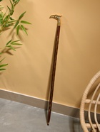 Трость «Орёл», 94 см, с шахматным рисунком, дерево шишам, латунь - Фото 1