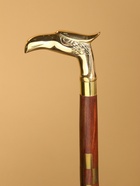 Трость «Орёл», 94 см, с шахматным рисунком, дерево шишам, латунь - Фото 4