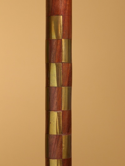 Трость «Орёл», 94 см, с шахматным рисунком, дерево шишам, латунь