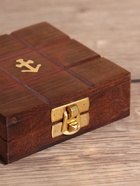 Настольная игра «Крестики-нолики», 10×10 см, дерево шишам, латунь 10620602 - фото 319849720