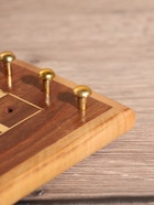 Настольная игра «Крестики-нолики», 13×13.5 см, дерево шишам, латунь - Фото 2