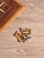 Настольная игра «Крестики-нолики», 13×13.5 см, дерево шишам, латунь - Фото 4