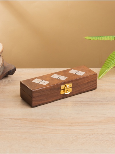 Настольная игра «Домино», 17.5×5.5×4.5 см, дерево шишам, кость