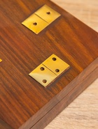 Настольная игра «Домино», 11×11.5×4 см, дерево шишам, латунь - Фото 6