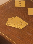 Шкатулка для хранения игральных карт, 12.5×12.5 см, дерево шишам, латунь - Фото 4