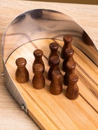 Настольная игра «Мини боулинг», 30×11×6 см, манговое дерево, алюминий - Фото 5