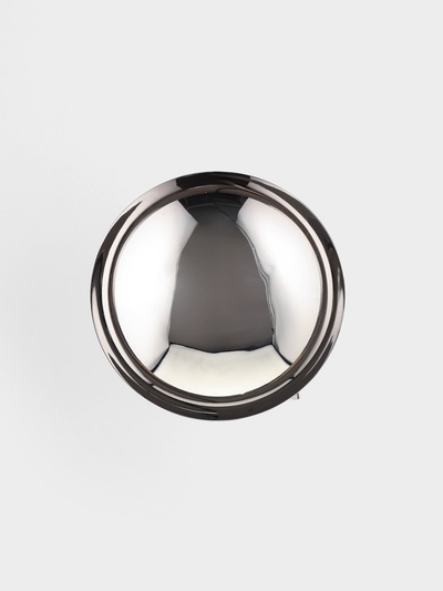 Салатник на подставке «Дуэт», 20.5×20.5×12.5 см, нержавеющая сталь, латунь