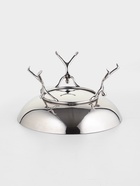 Салатник на подставке «Дуэт», 20×20×12 см, нержавеющая сталь, латунь - фото 67927548