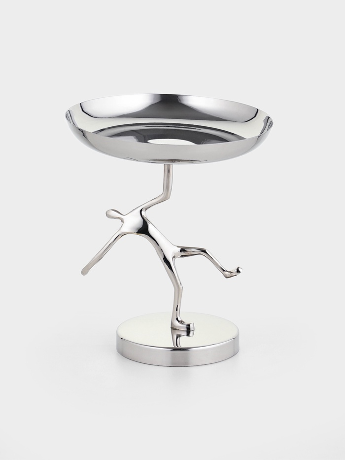 Салатник на подставке «Человек», 17×17×20 см, нержавеющая сталь, латунь - Фото 1