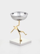 Блюдо сервировочное на подставке «Человек», d=13 см, нержавеющая сталь, латунь  (артикул 10647833)  большой выбор товаров оптом и в розницу по низким ценам с доставкой