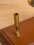 Колокол настольный с подставкой для ручки 10×18×18 см, латунь, дерево - Фото 3