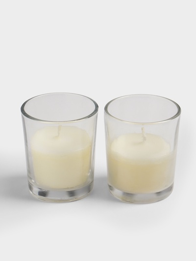 Свечи в стакане DAZZLE CANDLE, 70 г, набор 2 шт., свежий лён