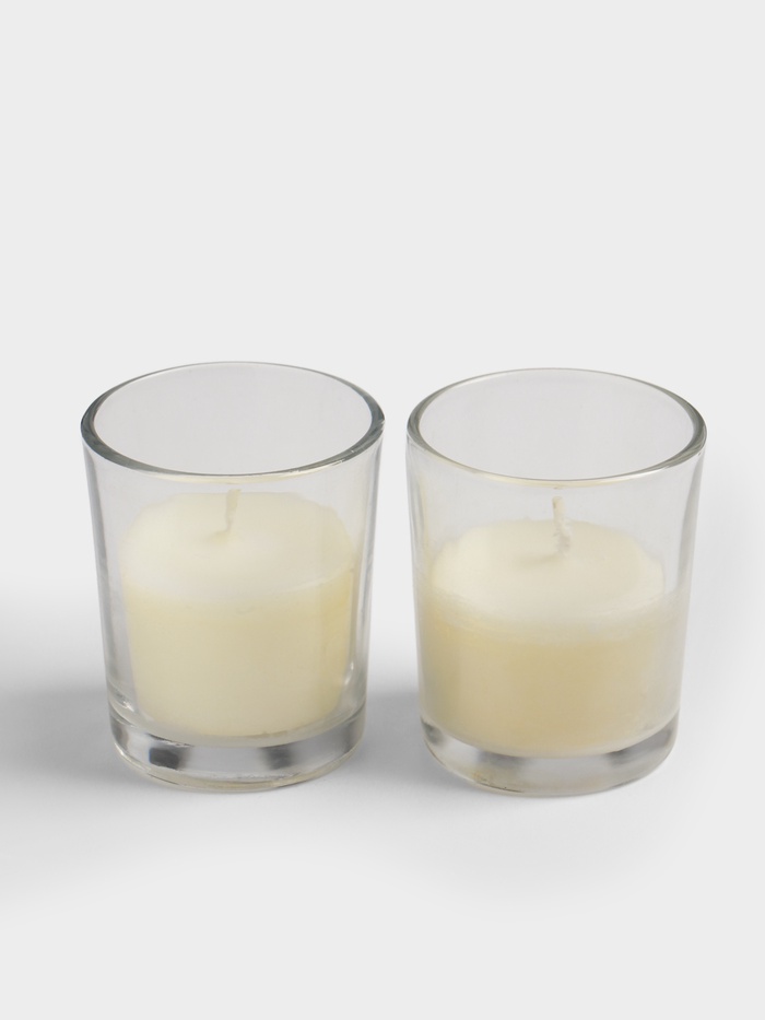 Свечи в стакане DAZZLE CANDLE, 70 г, набор 2 шт., свежий лён - Фото 1