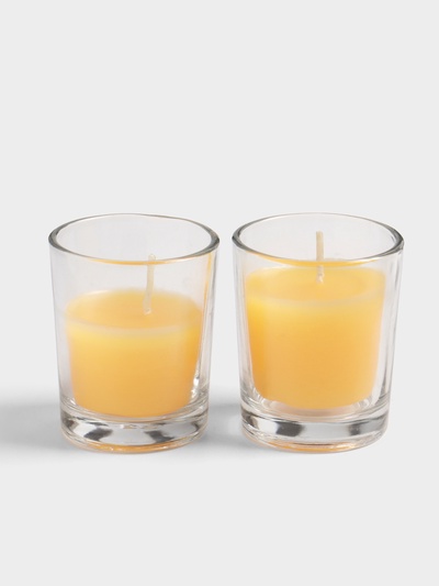 Свечи в стакане DAZZLE CANDLE 70 г, набор 2 шт., лимон