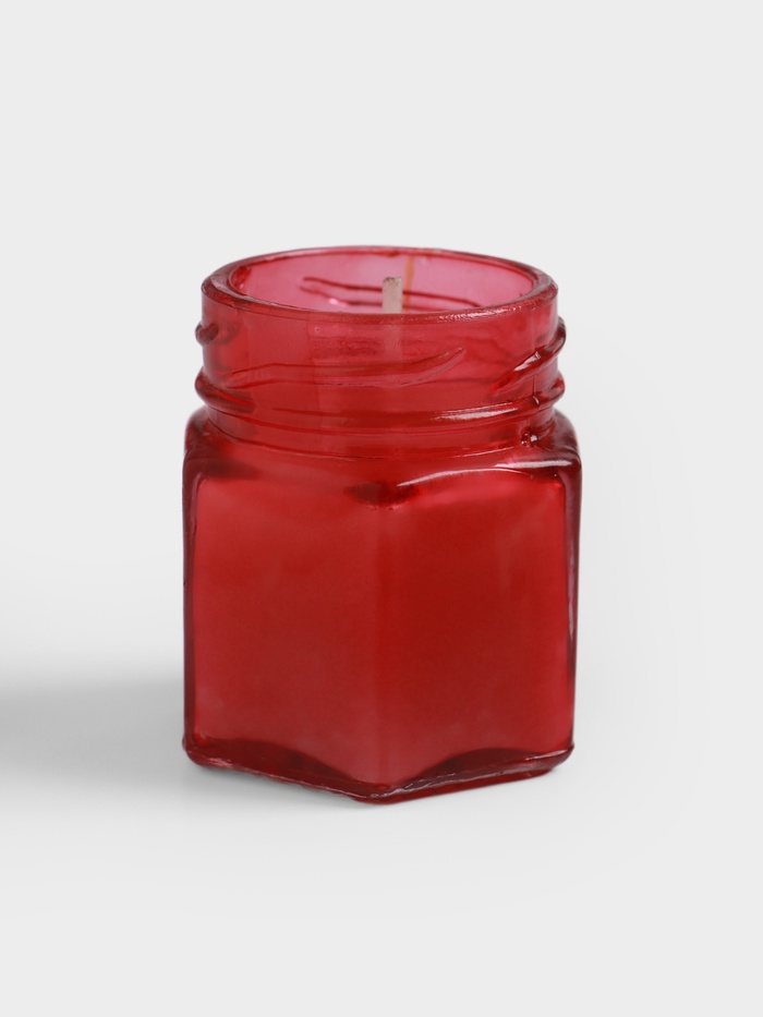 Свеча вотивная в стеклянной баночке, 100 г, тропический закат - Фото 1