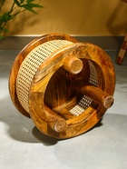 Столик кофейный, 40×40×25 см, манговое дерево, бежевый 10853451