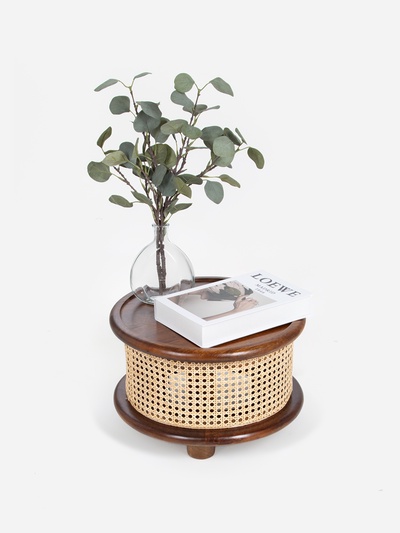 Столик кофейный, 40×40×25 см, манговое дерево, коричневый