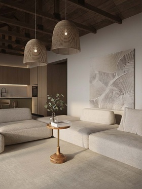 Столик кофейный, 35×35×55 см, манговое дерево, алюминий, коричневый