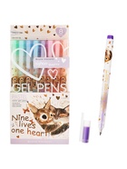 Набор гелевых ручек BrunoVisconti. PASTELS.LOVE ME «Котики приносят счастье», 8 цветов, узел 0.8 мм - Фото 1