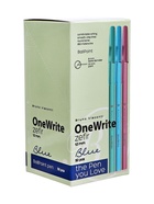 Ручка шариковая BrunoVisconti OneWrite Zefir, 1.0мм, стерж/син МИКС 10885807 - фото 4791135