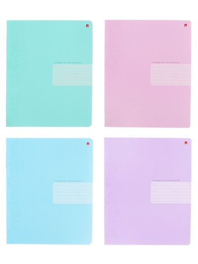 Тетрадь 24 листа в клетку, Zefir Colors, МИКС