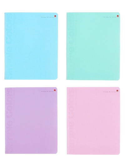 Тетрадь 96 листов в клетку, Zefir Colors, МИКС