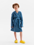 Халат детский «Экономь и Я», размер 32, хлопок 100%, морская волна - Фото 2