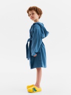 Халат детский «Экономь и Я», размер 32, хлопок 100%, морская волна - Фото 3