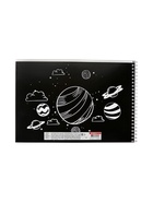 Альбом для рисования Academy style «Космокот» А4, 40 листов, на гребне, плотность листов 100 г/м² - Фото 5