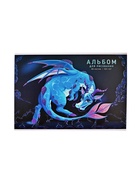 Альбом для рисования А4, 40 листов на клею «Милый дракон», глиттер, плотность листов120 г/м² - Фото 2