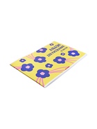 Альбом для рисования А4, 40 листов на скобе «Цветы на желтом», матовая ламинация, плотность листов 100 г/м² - Фото 3