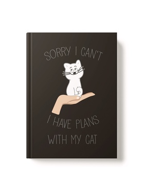 Записная книжка А5, 96л Мы с котом, тв обл, мат лам 10885466