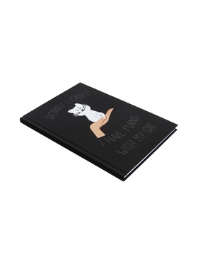 Записная книжка А5, 96л Мы с котом, тв обл, мат лам