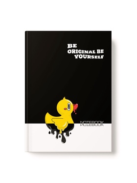 Записная книжка А6+, 80л Уточка, тв обл, глянц лам 10885468