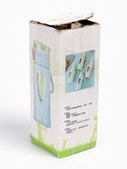 УЦЕНКА Бутылка для воды, 400 мл, 19.5 х 7 х 5.2 см, стеклянная, голубая 10888327