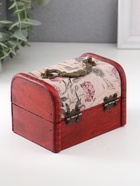 УЦЕНКА Шкатулка для украшений «Сундучок. Письма из далека», дерево, 12×9×8.5 см - Фото 4