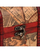 УЦЕНКА Шкатулка для украшений «Сундук под старину. Карта путешественника», 11×17.5×11.5 см - Фото 3