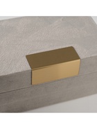 УЦЕНКА Шкатулка для украшений «Блок», текстиль, серая, 12.2×18×8.2 см 10888365