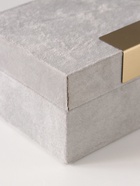 УЦЕНКА Шкатулка для украшений «Блок», текстиль, серая, 12.2×18×8.2 см 10888365