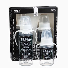 {{photo.Alt || photo.Description || 'УЦЕНКА Бутылочка для кормления в наборе M&amp;B «Молоко №1» 150 и 250 мл., 2 шт.'}}