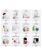 Набор предметных тетрадей Hatber «Приключения кота Пирожка», 12 предметов, 48 листов, со справочным материалом, обложка из мелованной бумаги, бл�... - Фото 1