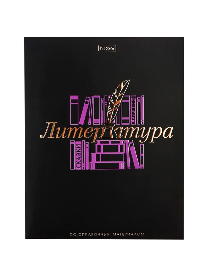 Предметная тетрадь по литературе Hatber «Салют предметов», 48 листов, в линейку, со справочным материалом, обложка из мелованного картона - Фото 1