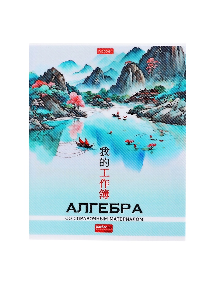 Предметная тетрадь по алгебре Hatber «Искусство Азии», 48 листов, в клетку, со справочным материалом, пластиковая обложка с печатью - Фото 1