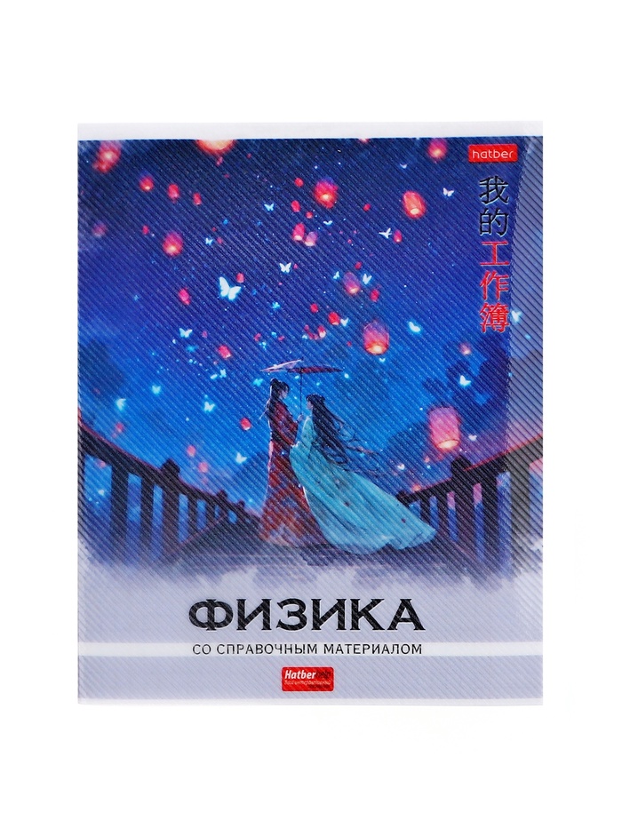 Предметная тетрадь по физике Hatber «Искусство Азии», 48 листов, в клетку, со справочным материалом, пластиковая обложка с печатью - Фото 1