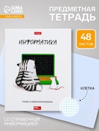 Предметная тетрадь по информатике Hatber «Приключения кота Пирожка», 48 листов, в клетку, со справочным материалом, обложка из мелованной бумаг... - Фото 1