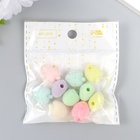 Набор бусин для творчества бархатное напыление «Клубничка», набор 10 шт., 1.2×1.3×1.7 см - фото 53093608