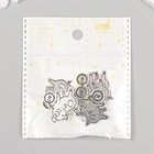 Металлический элемент, декоративная подвеска «Хрюшка с рублём» набор 5 шт 2,4х2,5 см - фото 809159770