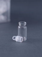 Баночка для хранения с пробкой и петелькой, стекло, для творчества и декора, 1.5 мл, набор 100 шт., 1.1×1.1×2.2 см - Фото 2