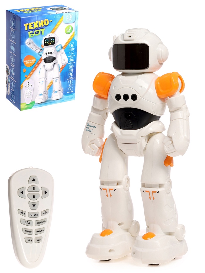 УЦЕНКА Робот радиоуправляемый «ТехноБот», работает от аккумулятора, управление жестами, световые и звуковые эффекты - Фото 1
